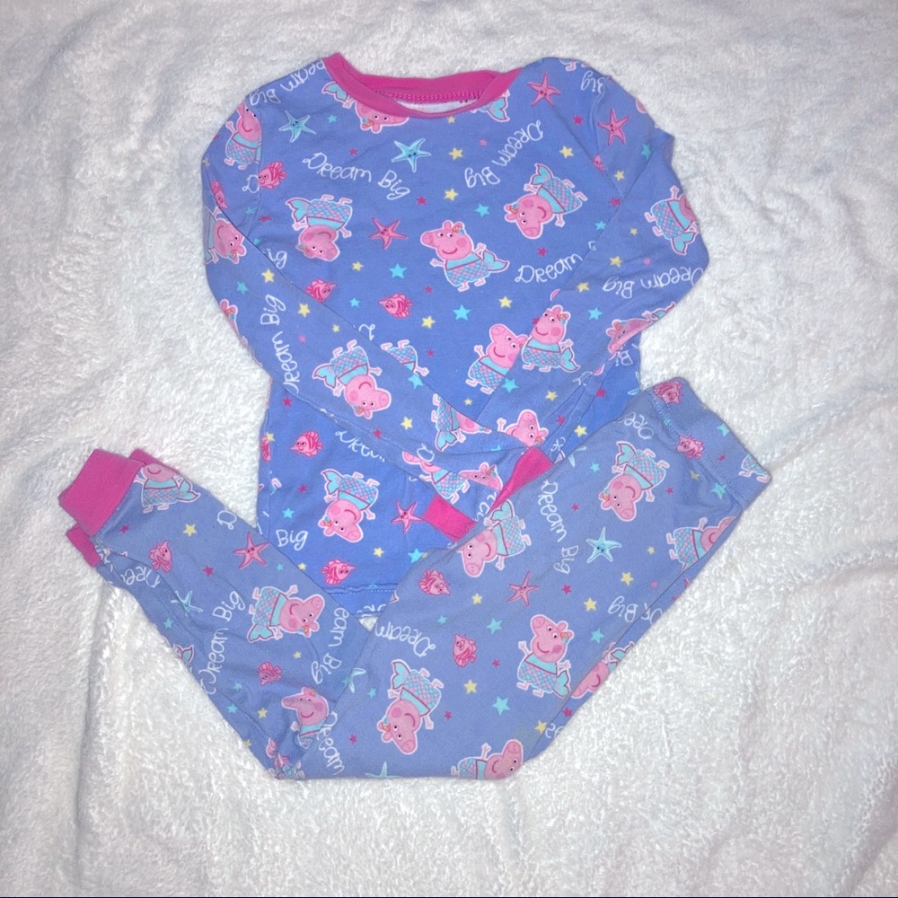 Peppa pig pajama set 5T girl